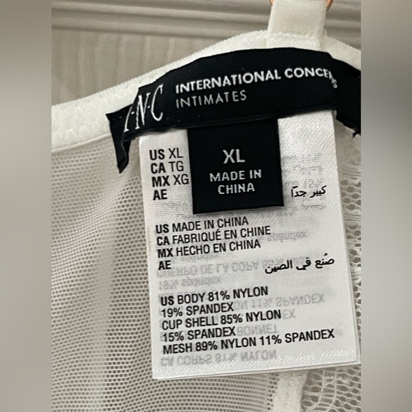 NWT: I.N.C International Concepts Intimates Women's Lace Bustier Lingerie XL - Picture 7 of 10